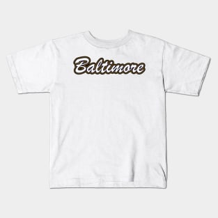 Football Fan of Baltimore Kids T-Shirt